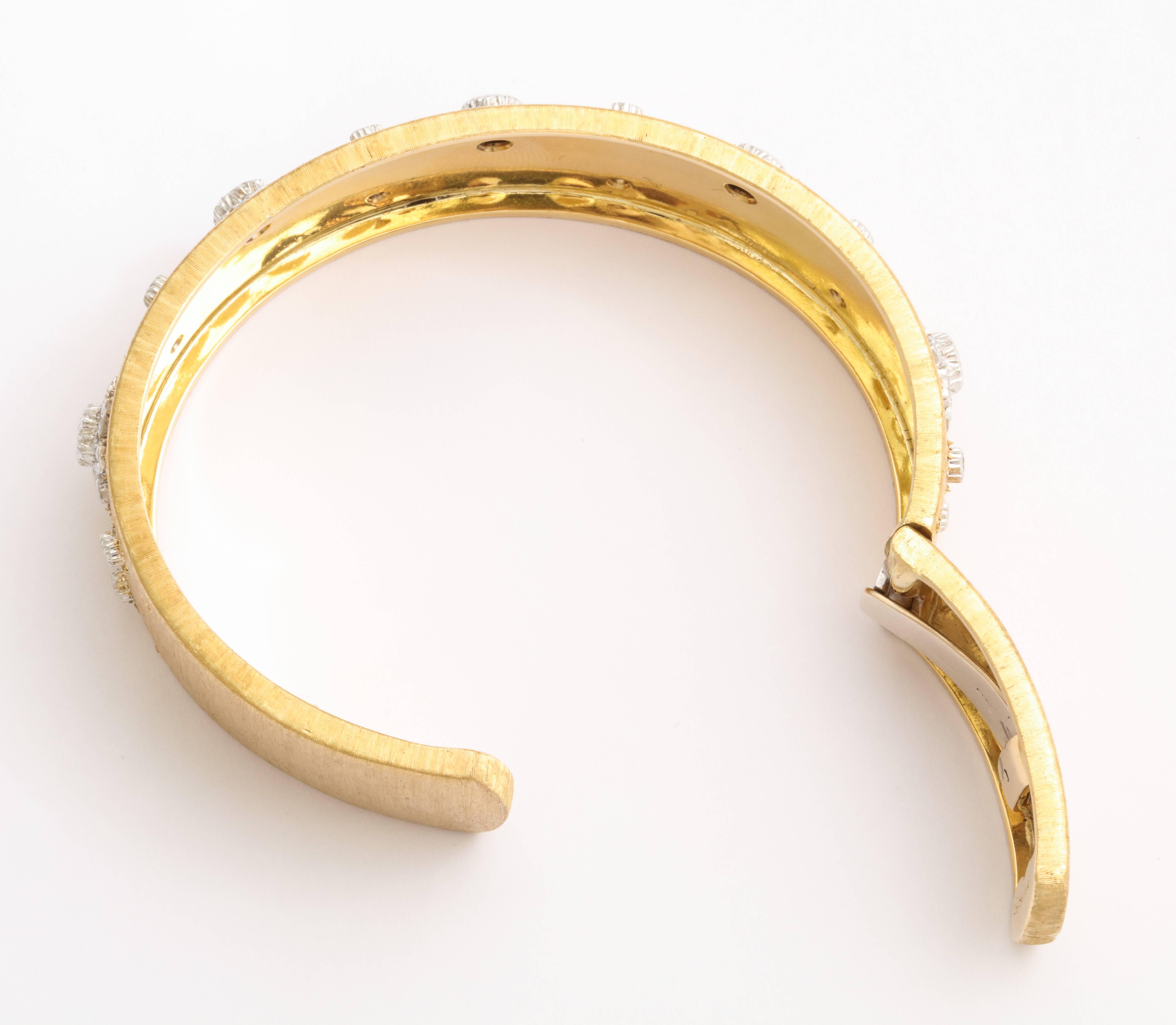 Buccellati Gold and Diamond Cuff Bracelet 1