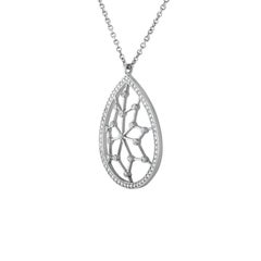 Pear Shape Starry Night 1.20 Carat Diamond Pendant Necklace