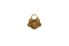 Antique Victorian Turquoise Diamond  Gold Padlock Pendant