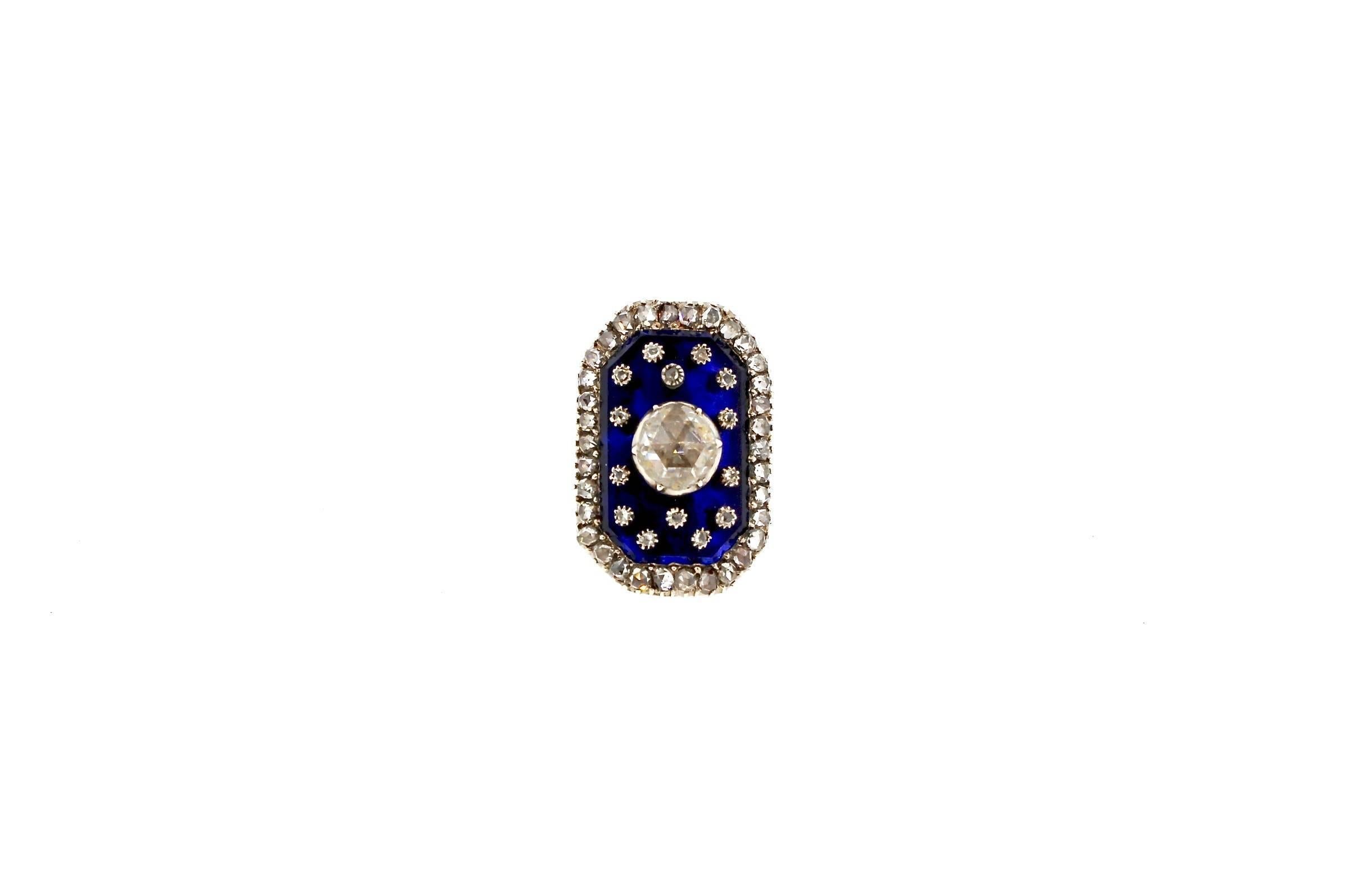 marie antoinette blue diamond ring