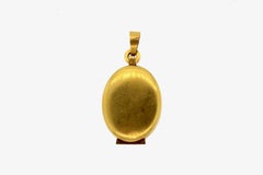 Antique Victorian Gold Agate Pearl Diamond Locket Pendant
