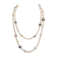 YOKO London Signature Multi-Coloured Pearl Necklace