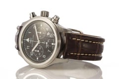 IWC Stainless Steel Def Flieger Chronograph Pilot Quartz Wristwatch