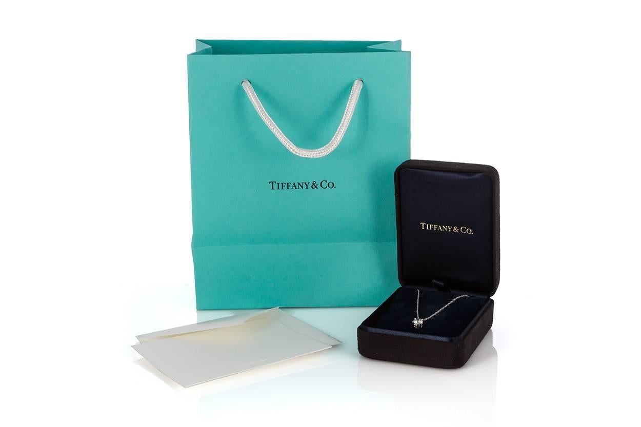 Tiffany & Co. Platinum Diamond Solitaire Pendant Necklace 0.52 Carat 2