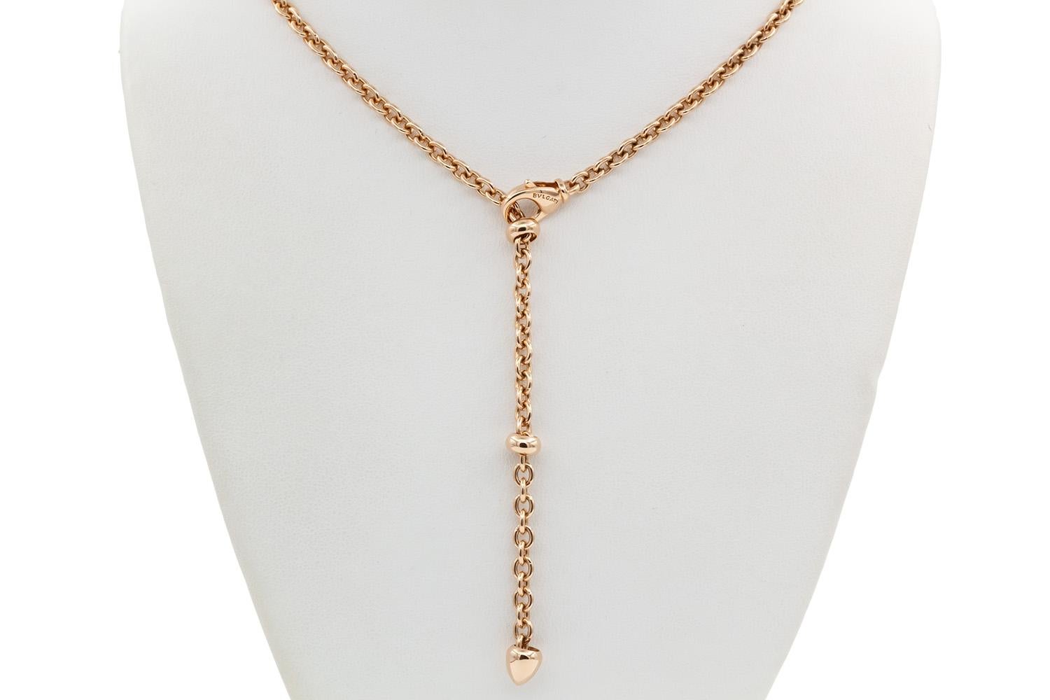 Bvlgari Collier en or rose 18 carats Monet Ancient Coin Pendentif 347707 en vente 8
