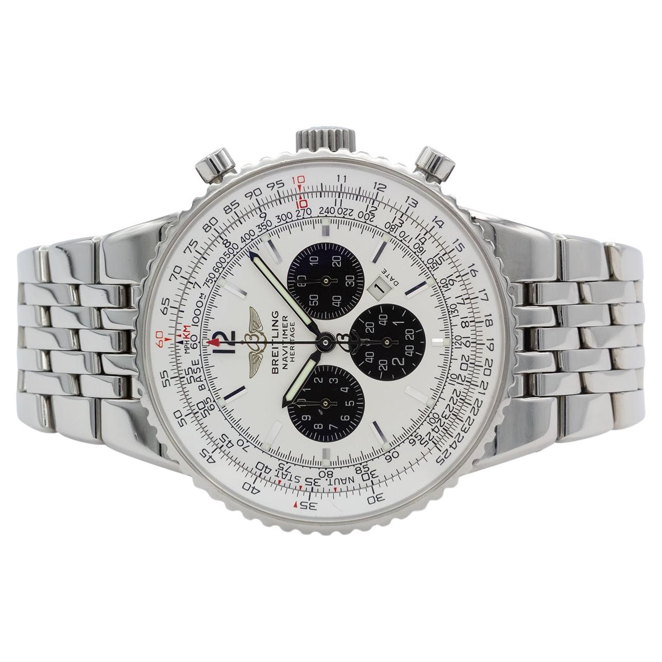Breitling Navitimer Heritage A35340 Edelstahl 43mm Chronograph