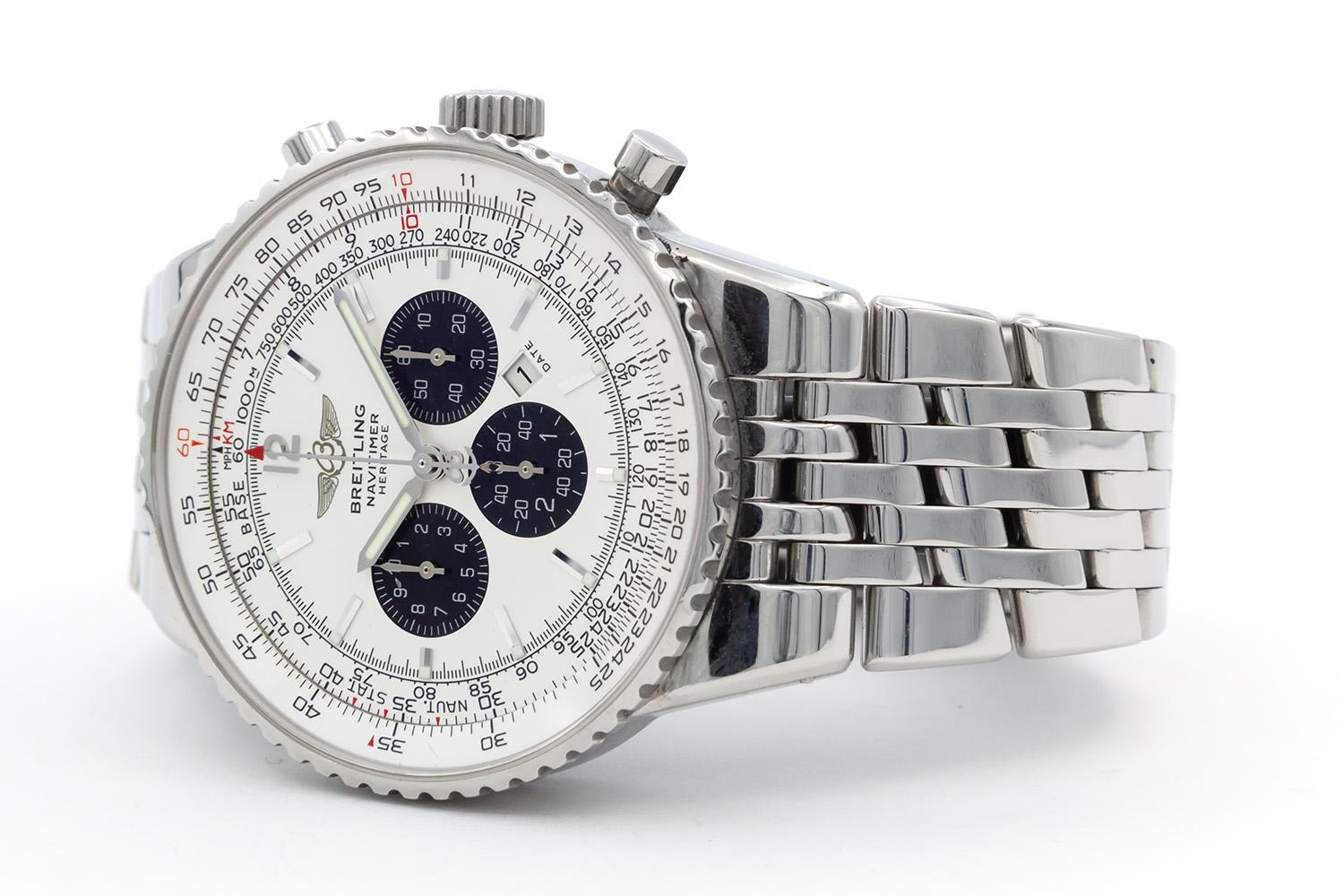 Breitling Navitimer Heritage A35340 Edelstahl 43mm Chronograph (Zeitgenössisch) im Angebot