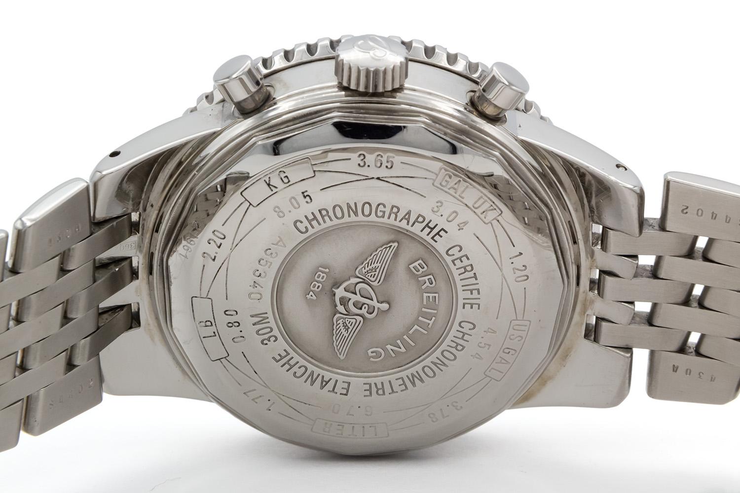 Breitling Navitimer Heritage A35340 Edelstahl 43mm Chronograph im Angebot 1
