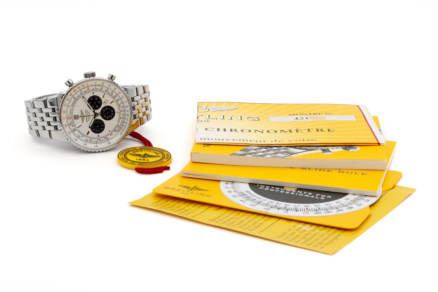 Breitling Navitimer Heritage A35340 Edelstahl 43mm Chronograph im Angebot 3