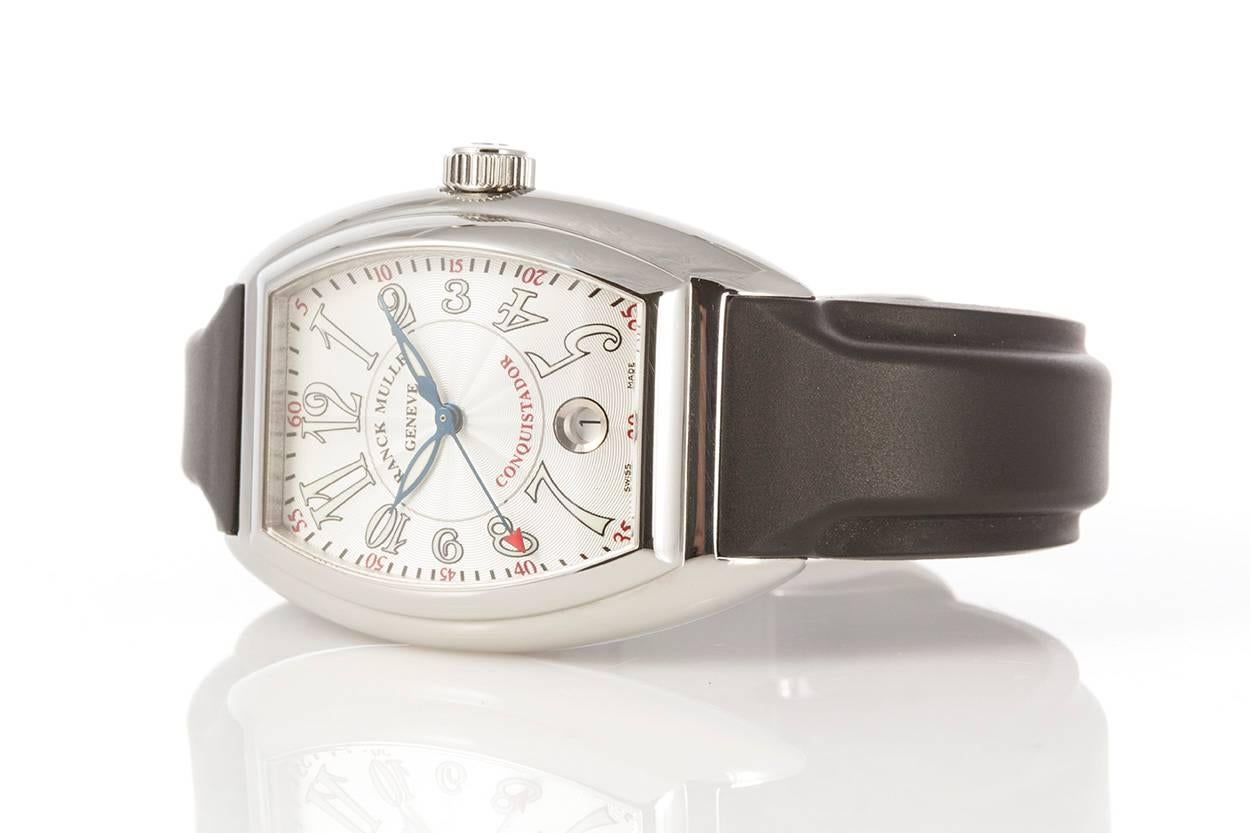 Modern Franck Muller Stainless Steel Conquistador Automatic Wristwatch Ref 8005 SC 