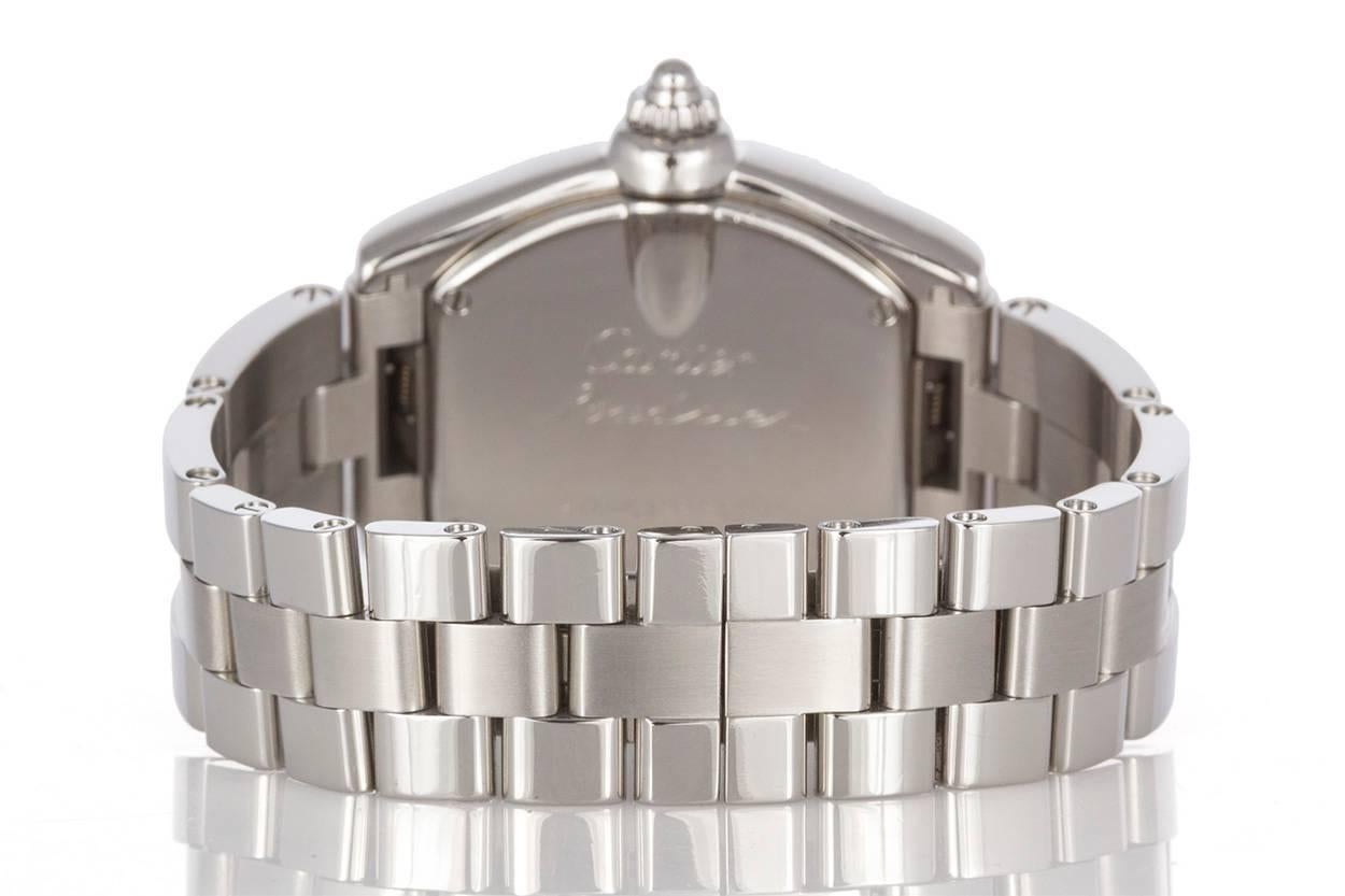 Modern Cartier Ladies Stainless Steel Roadster Wristwatch