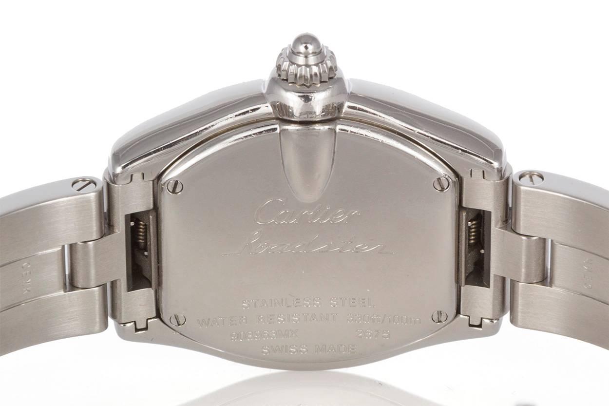 Women's Cartier Ladies Stainless Steel Roadster Wristwatch