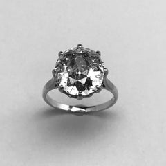 4.15 Carat Round Diamond Eight Prong Solitaire Ring