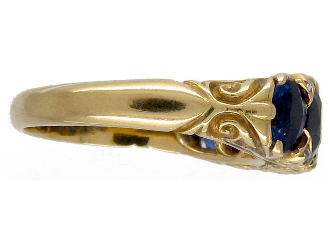 Victorian Five Stone Sapphire Ring