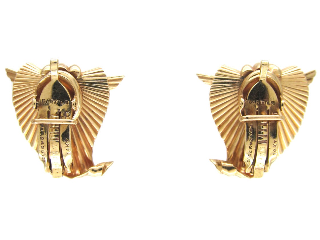 Cartier Gold Earrings