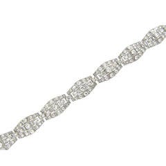 Art Deco Diamond Platinum Bracelet by Mcteigue & Co.