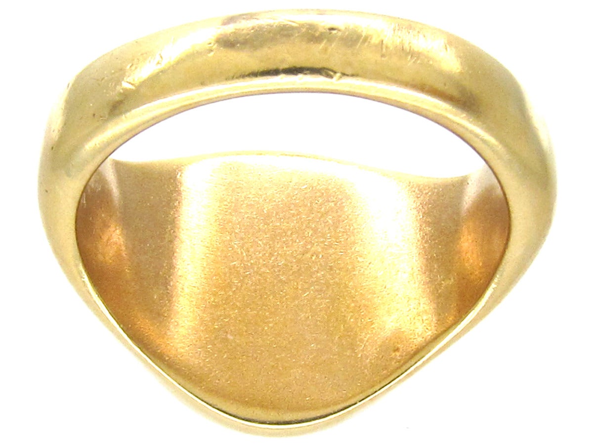 Gold Signet Ring with Eagle Intaglio 3