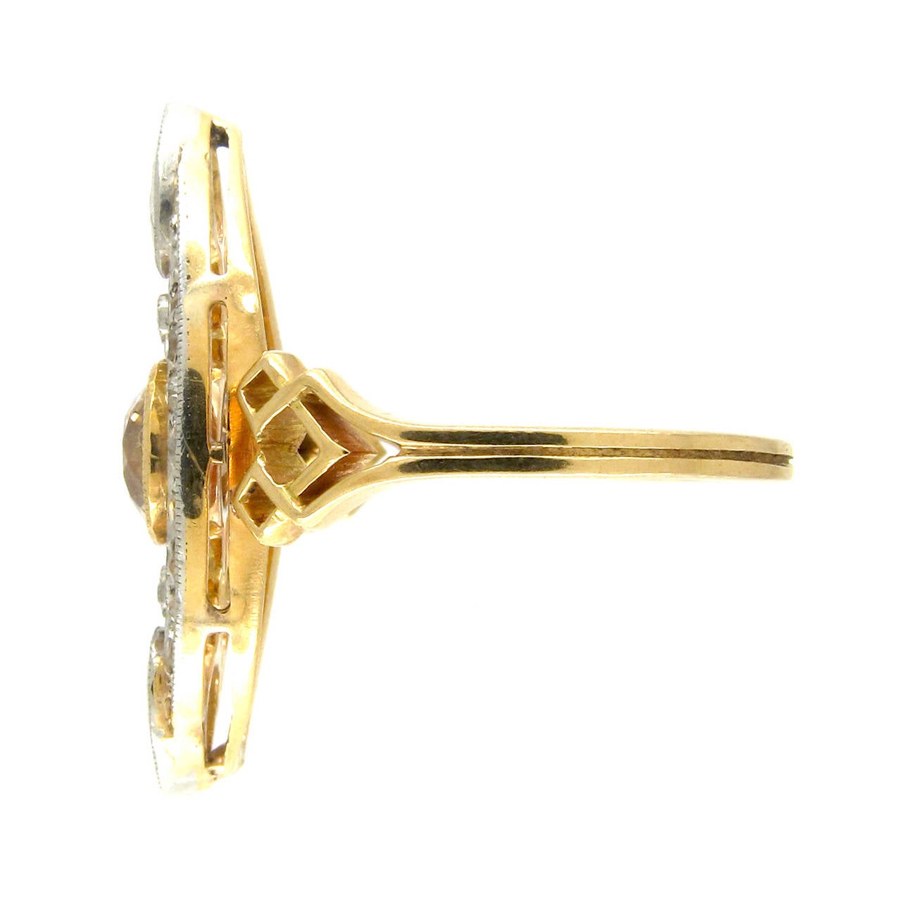 cinnamon diamond ring