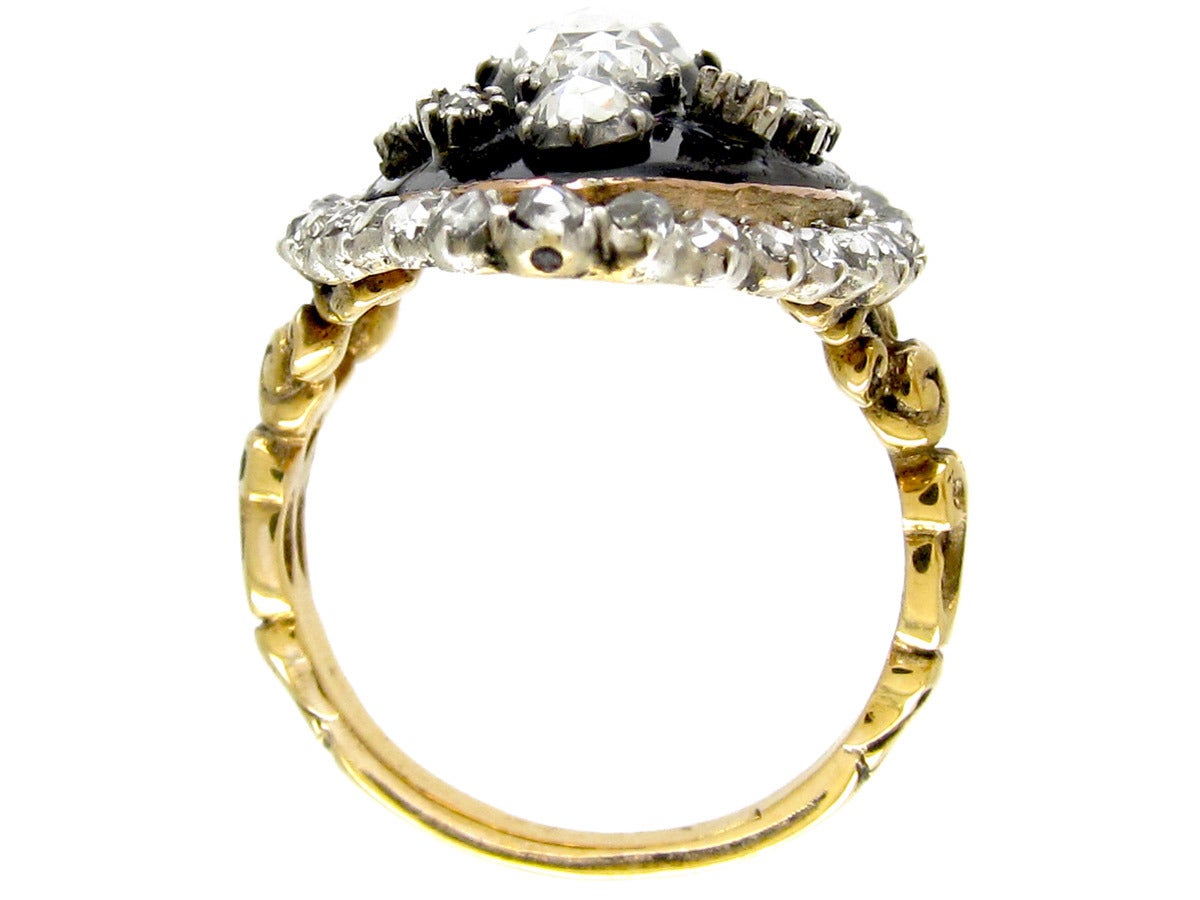 Women's Georgian Stellar Marquise Diamond Ring