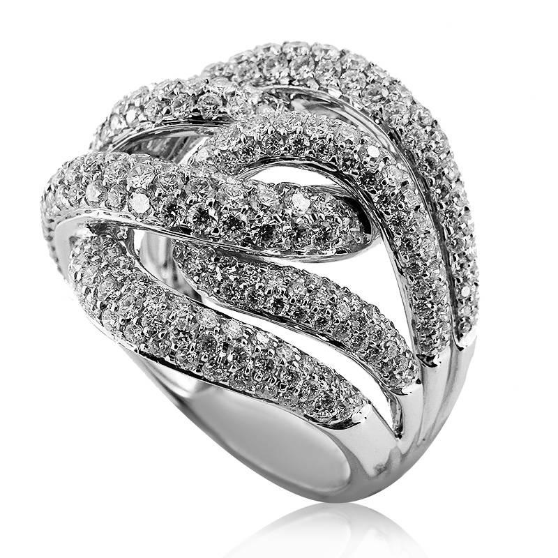 WHITE GOLD SPIRAL RING WITH BRILLIANT CUT DIAMONDS

18K White Gold


Total diamond weight: 3.88 ct


Clarity: VS


Color: H


Total ring weight: 13.51 grams