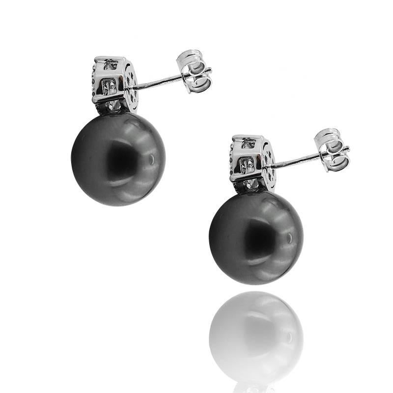 WHITE GOLD TAHITI SEA PEARL EARRINGS WITH BRILLIANT CUT DIAMONDS

18K White Gold


Total carat weight: 1 ct
Color: G-H
Clarity: VS-SI 


Pearl Size: 11-12 mm


Total earrings weight: 8.13 grams