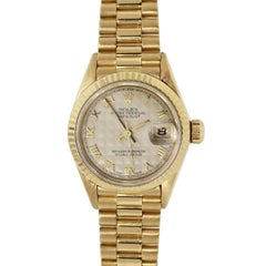 Rolex yellow gold Presidential Ivory Pyramid Dial Automatic Wristwatch