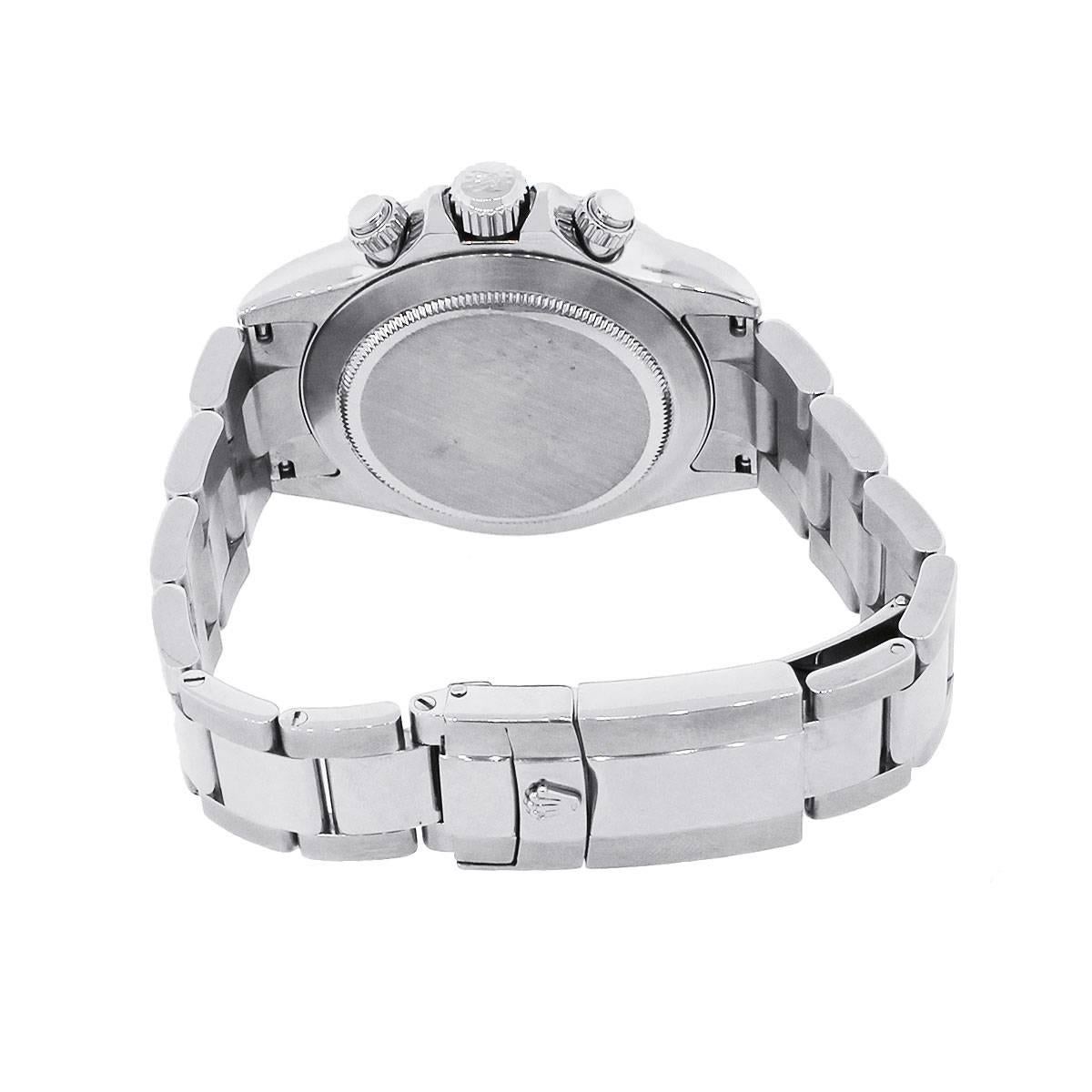 Men's Rolex Stainless Steel Daytona White Dial Wristwatch Ref 116520
