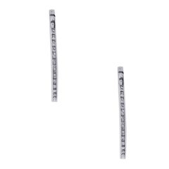 Thin Diamond Inside Out Hoop Earrings