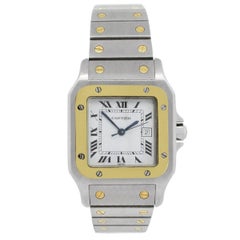Cartier Two Tone Santos Galbee Automatic Wristwatch Ref 2961