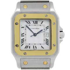 Cartier Two Tone Santos Galbee Automatic Wristwatch Ref 2961 