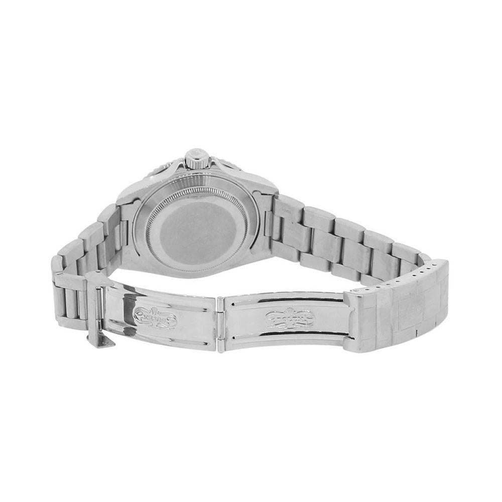 Men's Rolex Stainless Steel Submariner Black Dial Automatic Wristwatch Ref 16610