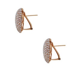 Pave Diamond Heart Earrings