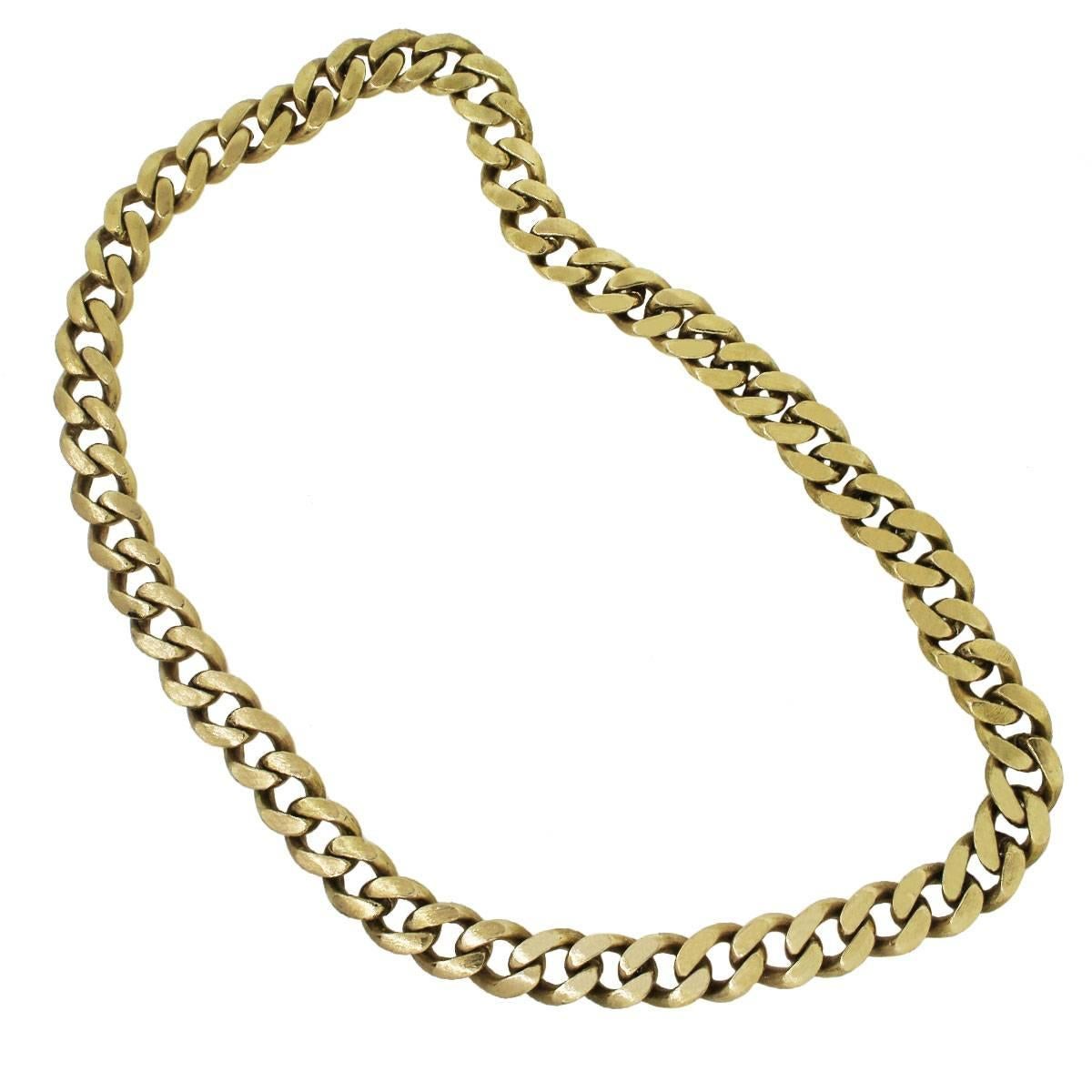 Material: 18k yellow gold
Necklace Measurements: 30″
Item Weight: 720.5g (463.3dwt) – 1.6lbs
Clasp: No clasp
SKU: G7120