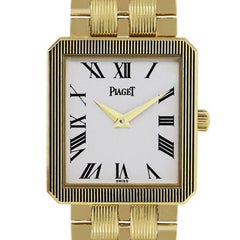 Retro Piaget yellow gold Protocole Quartz Wristwatch Ref M601D 