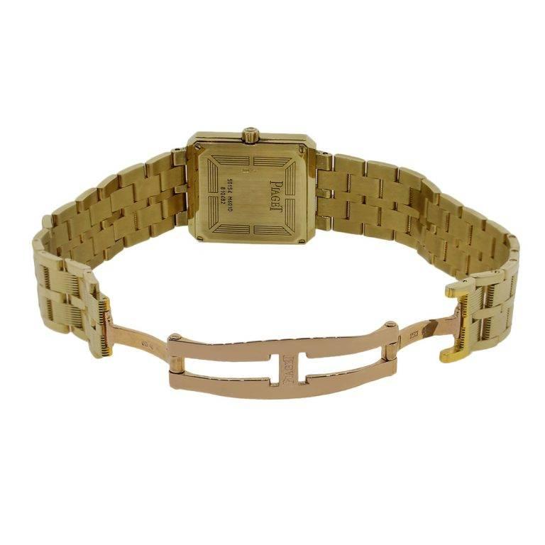 Women's or Men's Piaget yellow gold Protocole Quartz Wristwatch Ref M601D 