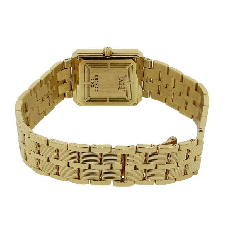 Piaget yellow gold Protocole Quartz Wristwatch Ref M601D  In Excellent Condition In Boca Raton, FL