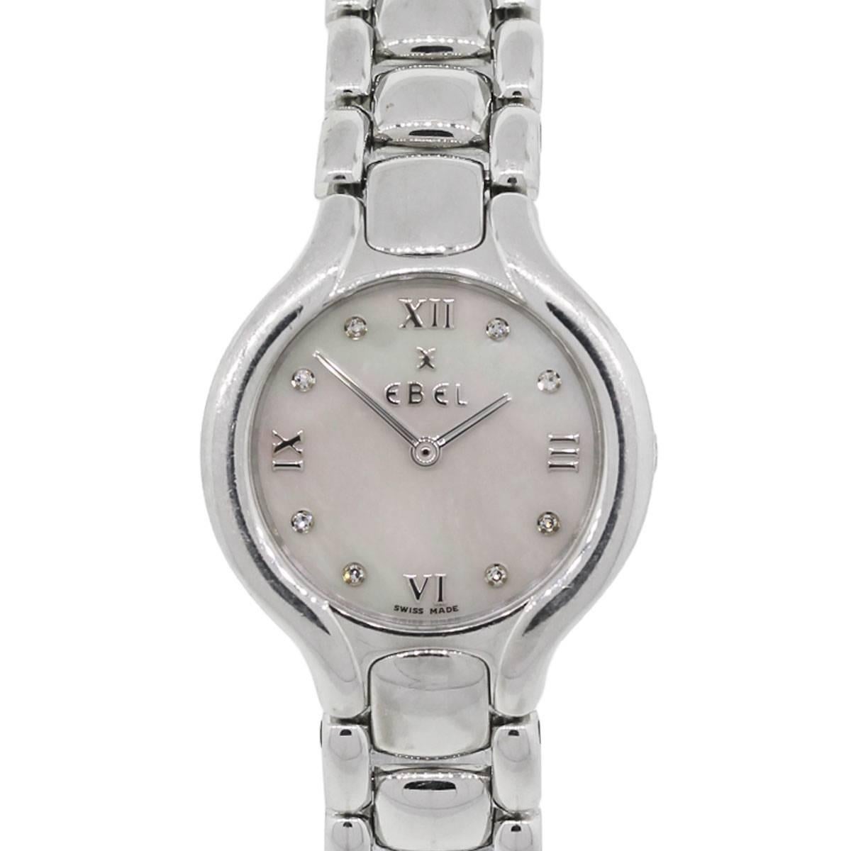 Ebel E9976-11 Beluga Mother-of-Pearl Diamond Dial Wristwatch