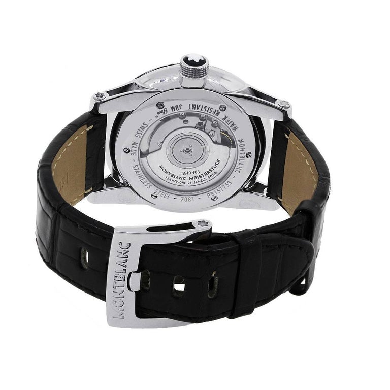 Montblanc Stainless Steel Timewalker GTM Automatic Wristwatch at 1stDibs