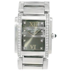 Patek Philippe 4910/10A Twenty-4 Stainless Steel Gray Dial Diamond Ladies Watch