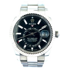 Rolex 336934 Sky-Dweller Montre cadran noir sur bracelet Oyster 42mm - Set complet