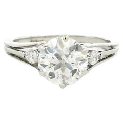 14k White Gold 1.3ct Round Brilliant Diamond Engagement Ring