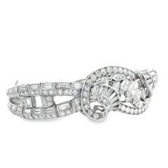 Bracelet en platine avec un ensemble de diamants naturels de 15,28 carats au total, de tailles variées