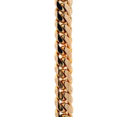 14k Rose Gold 10mm Cuban Link Chain Necklace 26"