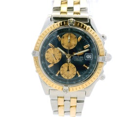 Breitling D13352 Chronomat 39mm Blue Dial Two-Tone Watch