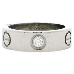 Cartier Platinum Love Ring with Diamond