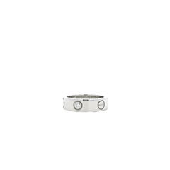 Cartier 18k White Gold 3 Diamond Love Ring