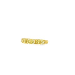 Halber Ewigkeitsring aus 18 Karat Gelbgold mit Diamanten im Kissenschliff (insgesamt 2,80 Karat)