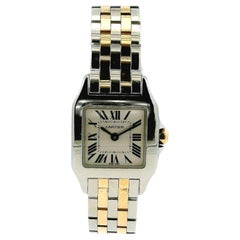 Cartier Santos 2698 Two-Tone White Dial Ladies Bracelet Watch