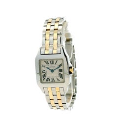 Cartier Santos 2698 Two-Tone White Dial Ladies Bracelet Watch