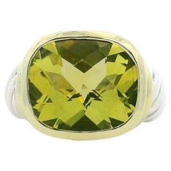 David Yurman 14k Yellow Gold & Sterling Silver Albion Lemon Citrine Ring